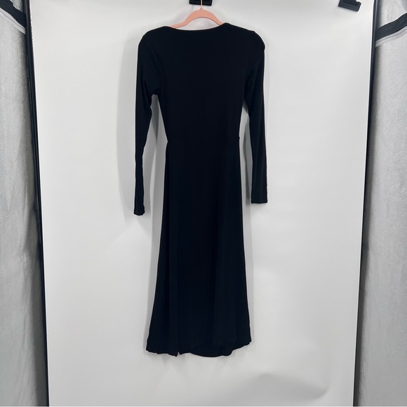 Good American Gathered waist cut out midi dress NWT - Picture 3 of 7